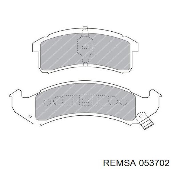 0537.02 Remsa pastillas de freno delanteras