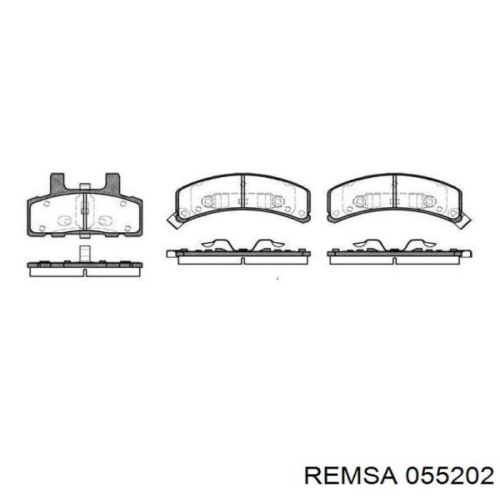 0552.02 Remsa pastillas de freno delanteras