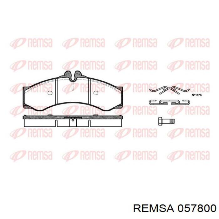 0578.00 Remsa pastillas de freno delanteras