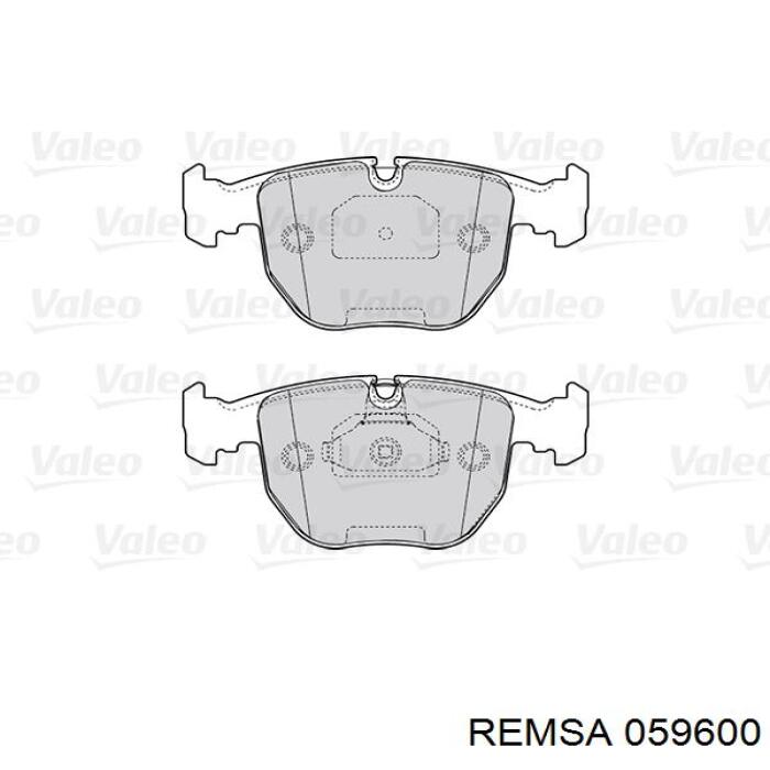 Pastillas de freno delanteras Remsa 059600
