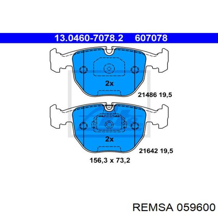 Pastillas freno delanteras Remsa 059600 precio, desde 39,42 EUR