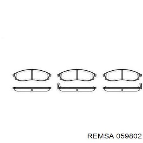 059802 Remsa Pastillas delanteras