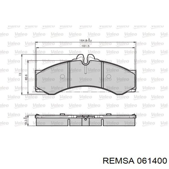 Pastillas freno delanteras Remsa 061400 precio, desde 31,89 EUR