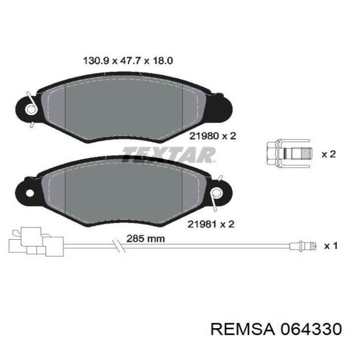 Pastillas de freno delanteras Renault Kangoo 1 KC0, KC1