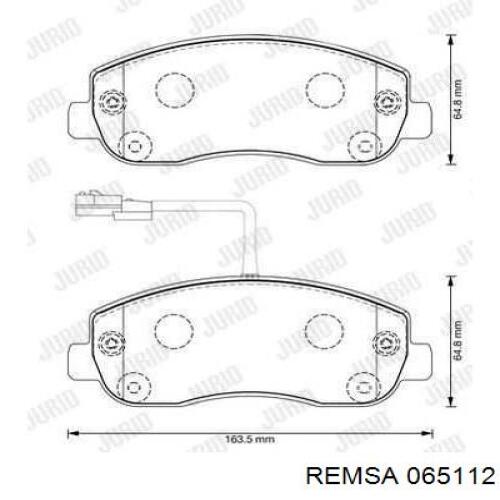 Comprar 065112 Remsa Pastillas delanteras de freno