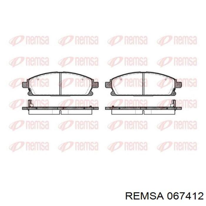 067412 Remsa pastillas de freno delanteras