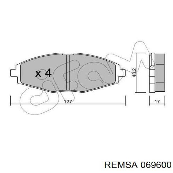 Pastillas de freno delanteras Chevrolet Spark (Matiz) M200, M250