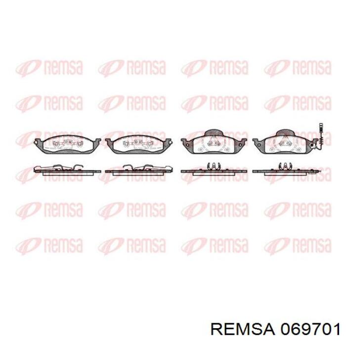 0697.01 Remsa pastillas de freno delanteras