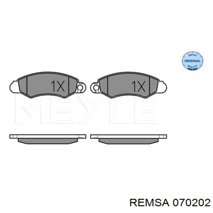 Comprar 070202 Remsa Pastillas delanteras de freno