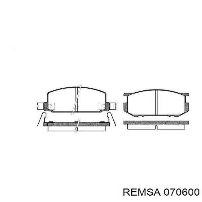Pastillas traseras Remsa 070600