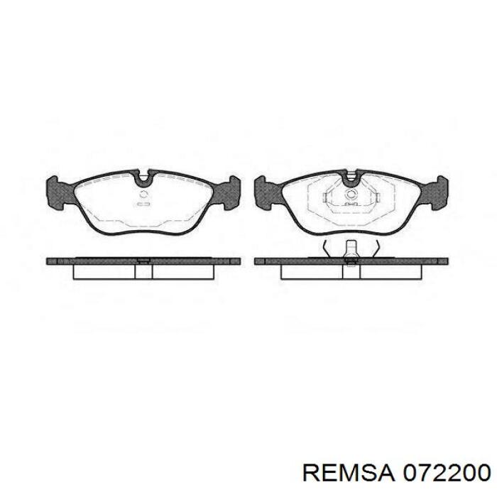 Comprar 072200 Remsa Pastillas delanteras de freno