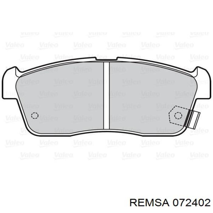 072402 Remsa Pastillas delanteras
