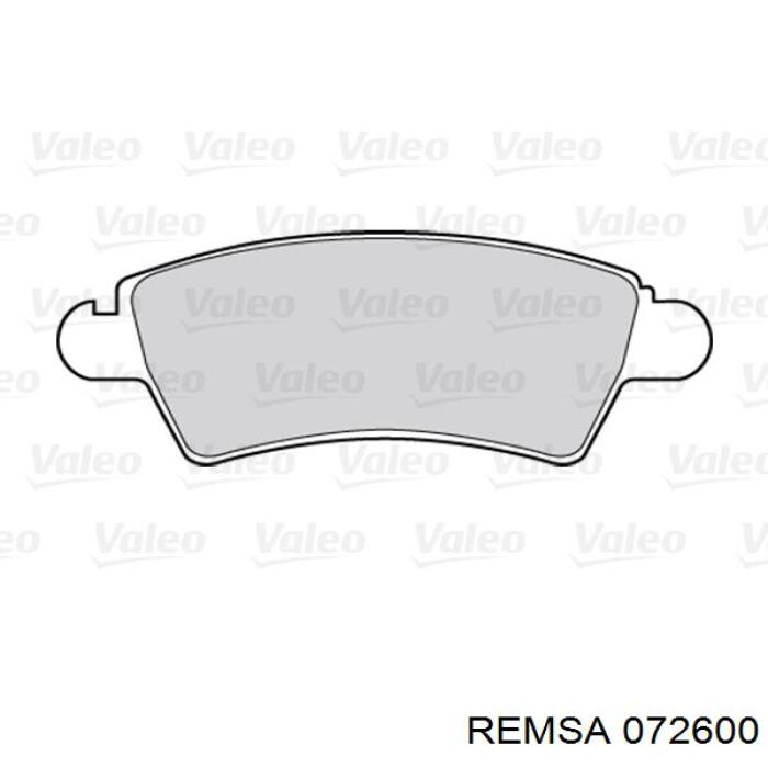Comprar 072600 Remsa Pastillas delanteras de freno