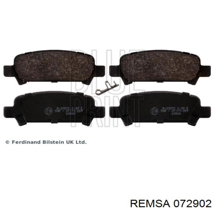 Comprar 072902 Remsa Pastillas de freno traseras
