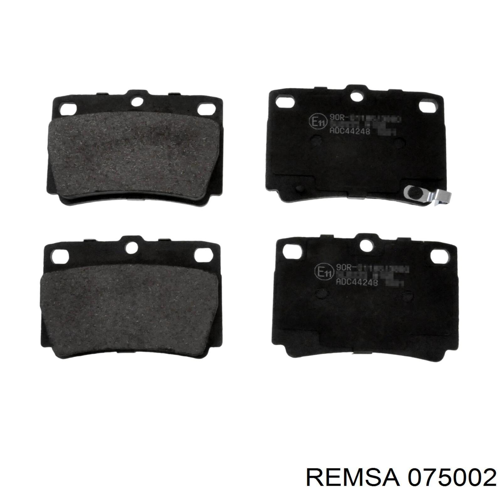 075002 Remsa Pastillas freno traseras