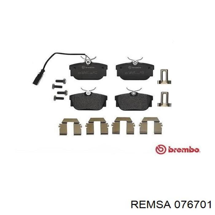 Pastillas traseras Remsa 076701