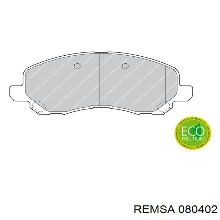 Comprar 080402 Remsa Pastillas delanteras de freno