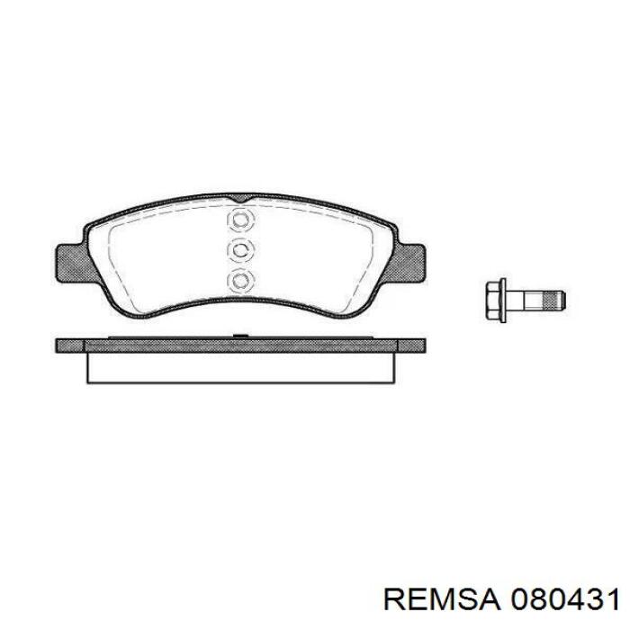 Comprar 080431 Remsa Pastillas delanteras de freno
