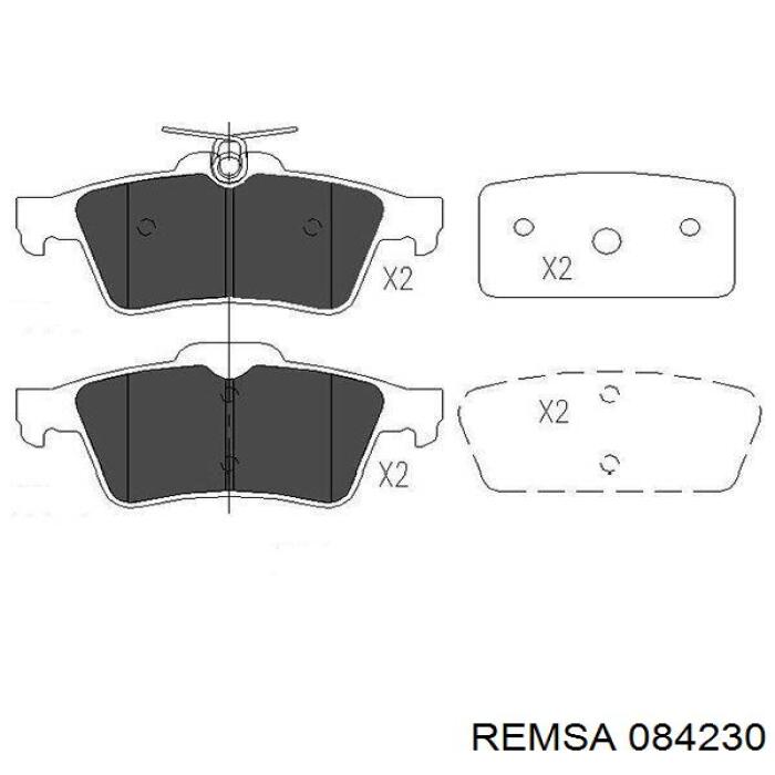 Juego de pastillas de freno Remsa 084230