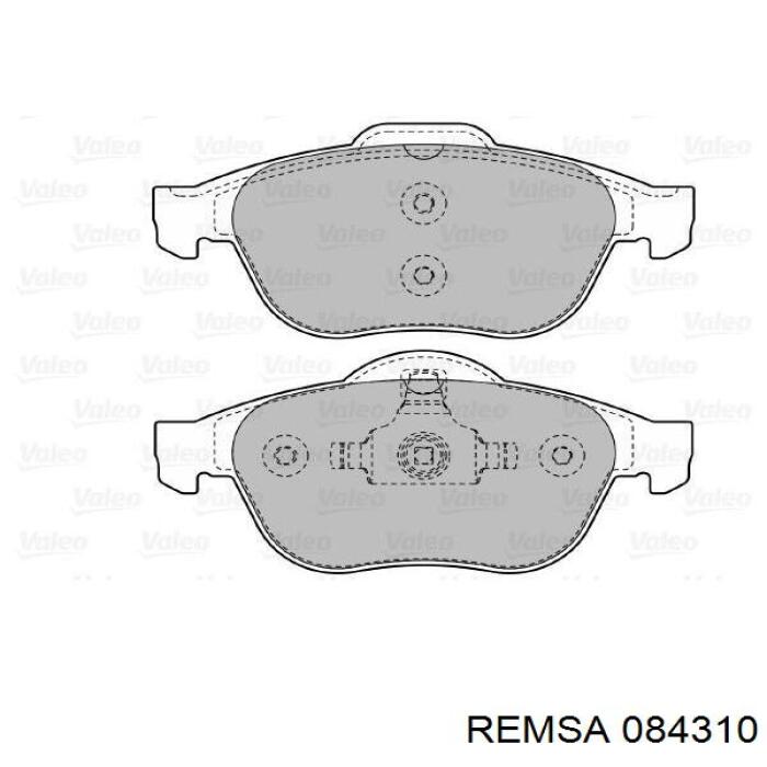 Pastillas freno delanteras Remsa 084310 precio, desde 37,80 EUR