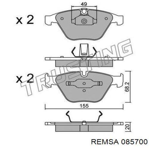 Pastillas de freno delanteras BMW 3 E90