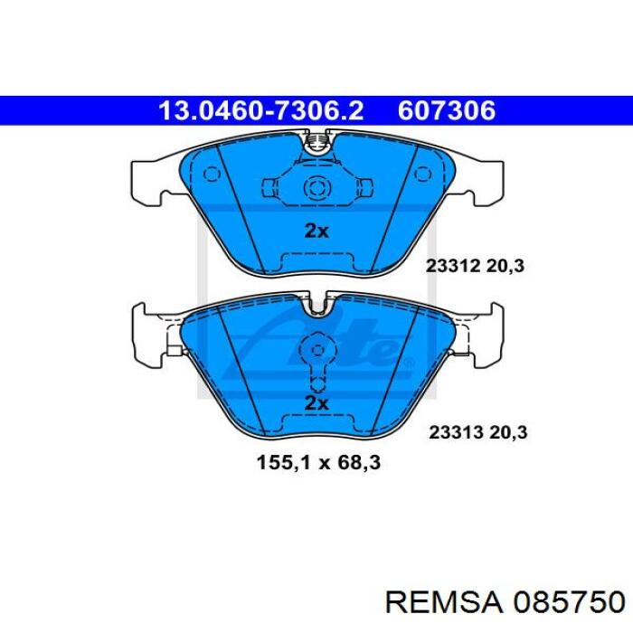 Pastillas de freno delanteras BMW 3 E90