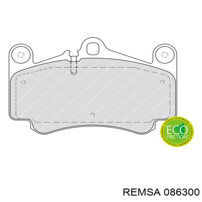 0863.00 Remsa pastillas de freno delanteras