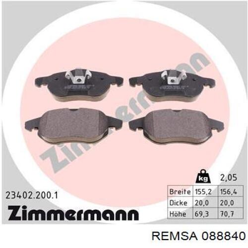 Pastillas de freno delanteras Opel Vectra