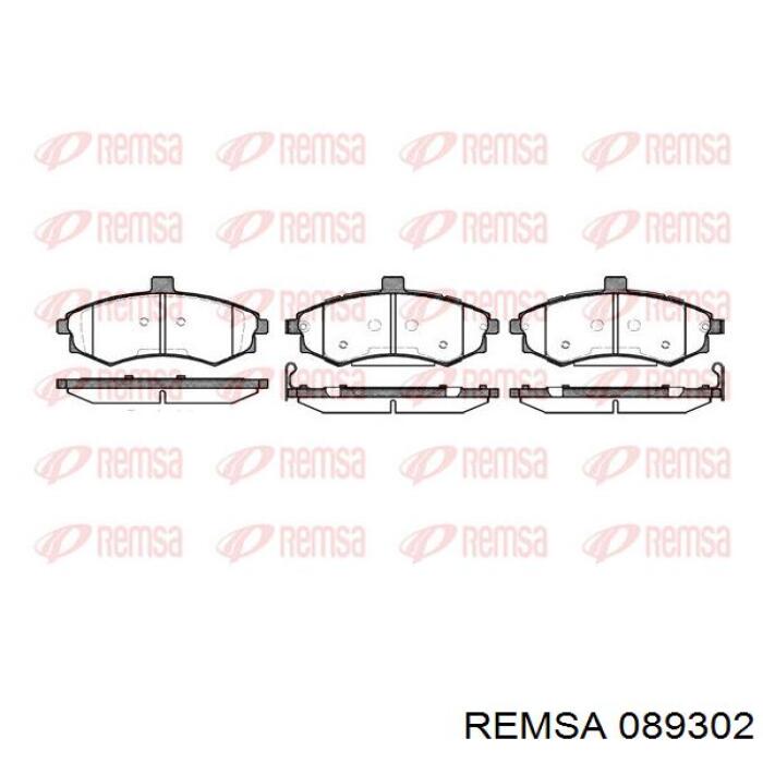 0893.02 Remsa pastillas de freno delanteras