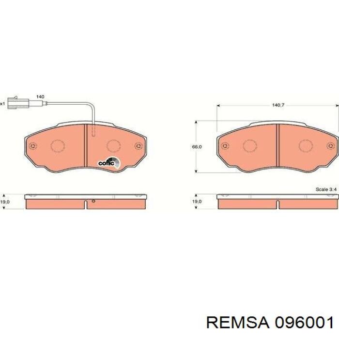 Pastillas de freno delanteras Fiat Ducato 2 230L
