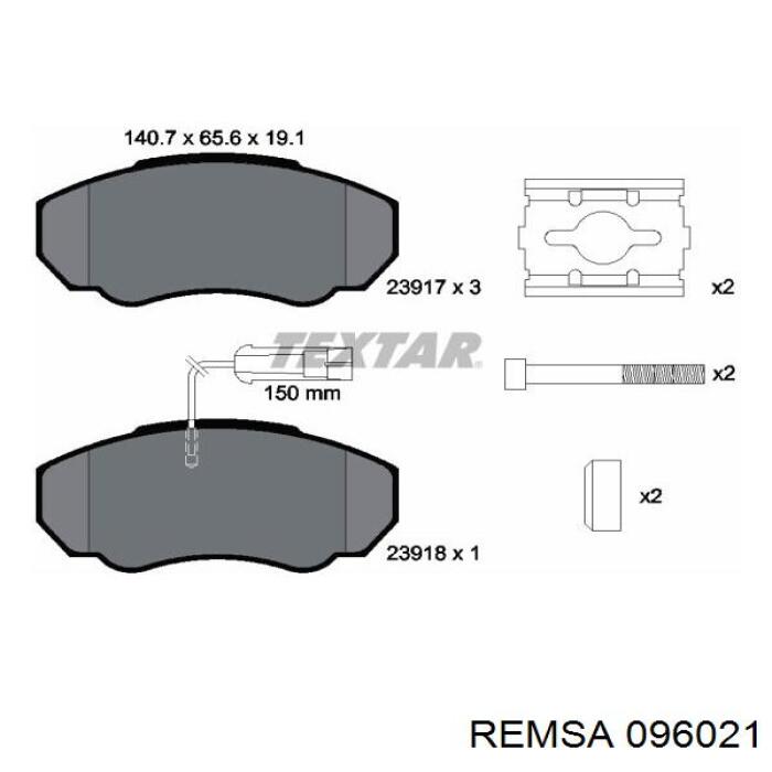Pastillas de freno delanteras Fiat Ducato 2 230L
