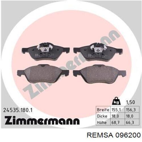 Pastillas de freno delanteras Renault Laguna 2 BG0, BG1