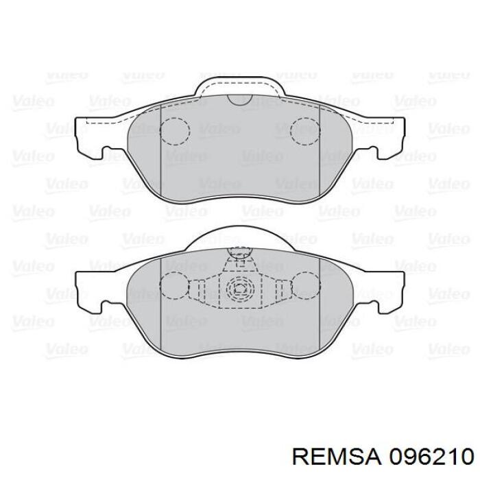 Comprar 096210 Remsa Pastillas delanteras de freno