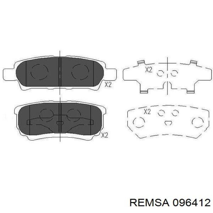 Comprar 096412 Remsa Pastillas delanteras de freno