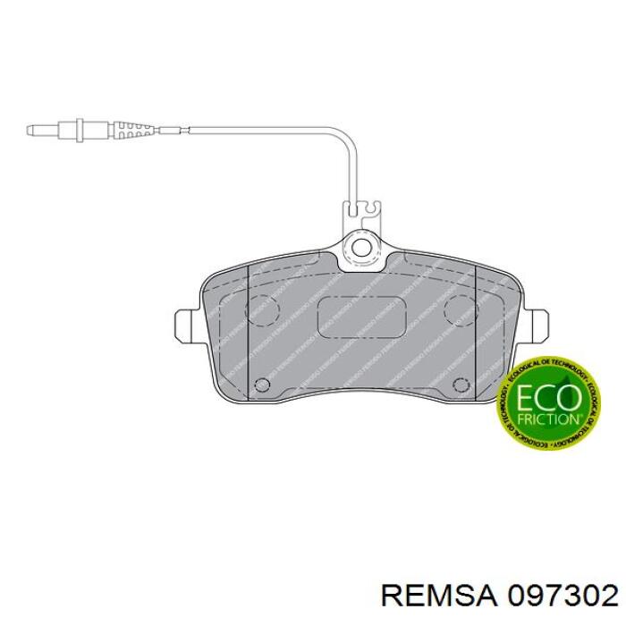 Pastillas de freno delanteras Remsa 097302