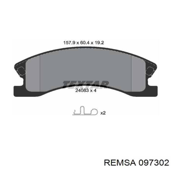 Pastillas freno delanteras Remsa 097302 precio, desde 32,38 EUR