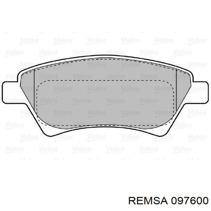 Pastillas de freno delanteras Remsa 097600