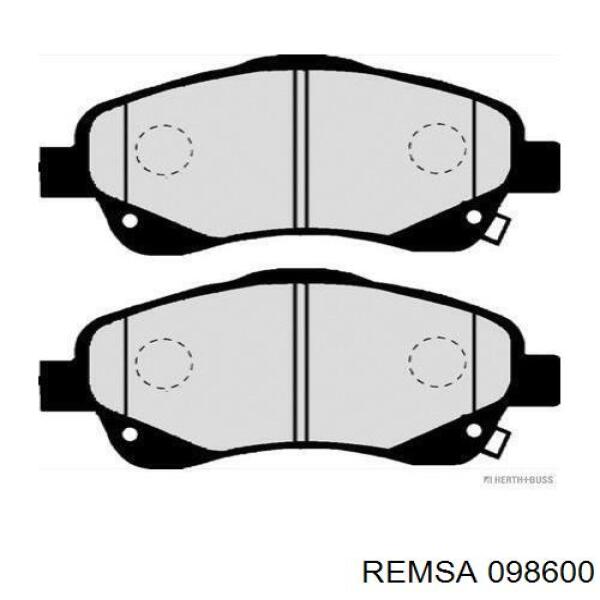 Pastillas de freno delanteras Remsa 098600