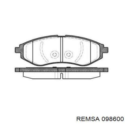 098600 Remsa Pastillas delanteras