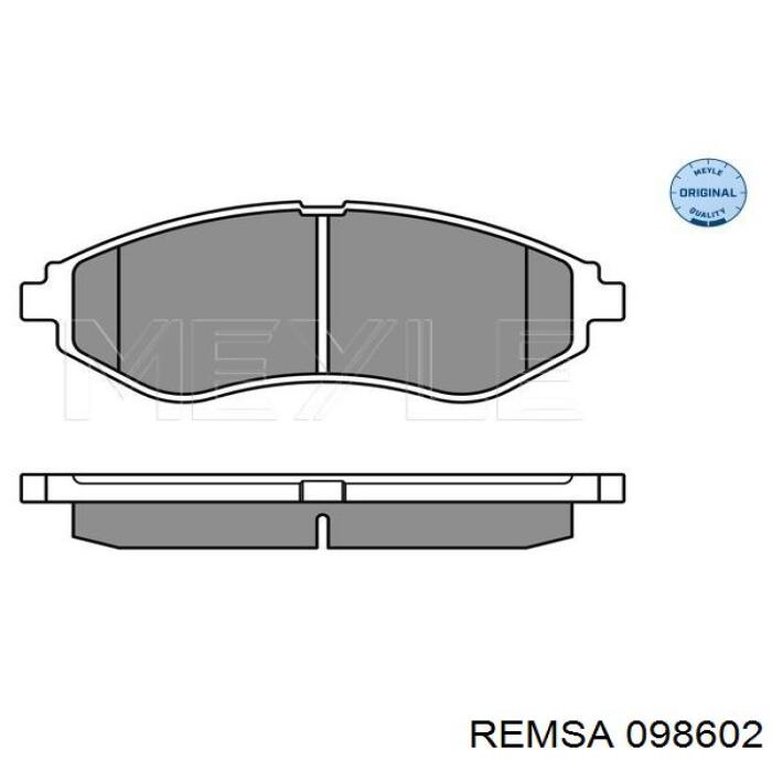 0986.02 Remsa pastillas de freno delanteras