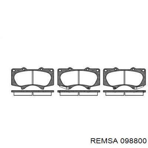 Pastillas de freno delanteras Remsa 098800