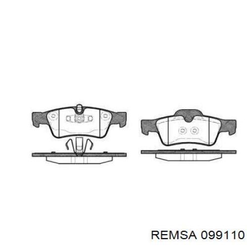 Pastillas traseras Remsa 099110