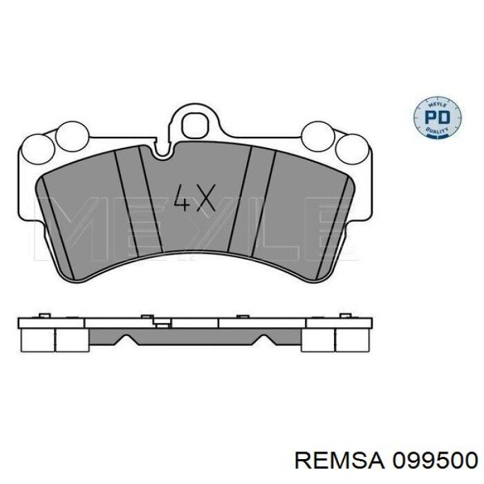 Comprar 099500 Remsa Pastillas delanteras de freno