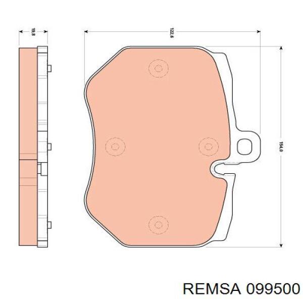 Pastillas freno delanteras Remsa 099500 precio, desde 55,32 EUR