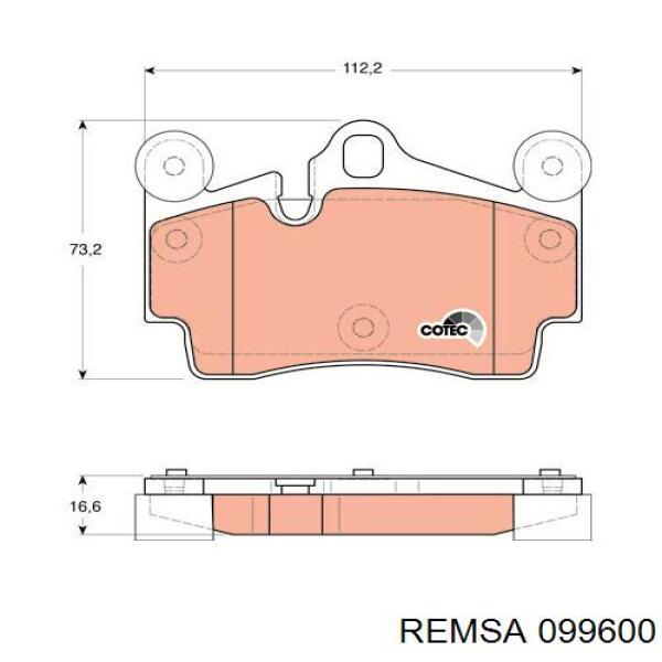 Pastillas traseras de freno Remsa 099600 precio, desde 32,65 EUR