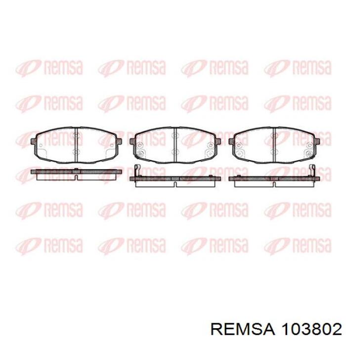 103802 Remsa pastillas de freno delanteras