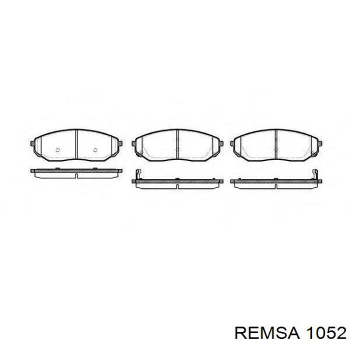 1052 Remsa pastillas de freno delanteras