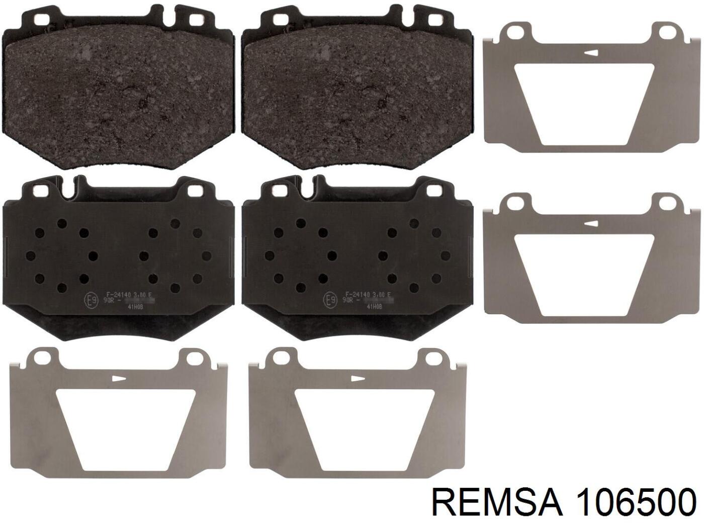 106500 Remsa pastillas de freno delanteras