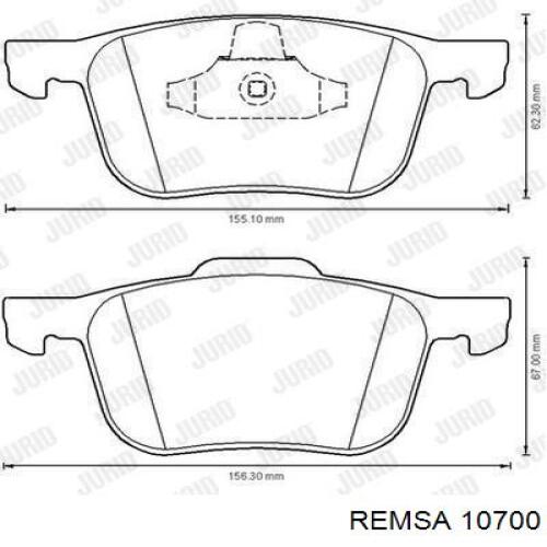 MMB151001 Mitsubishi pastillas de freno traseras