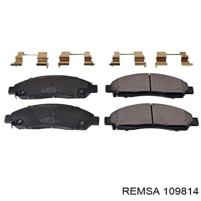 Comprar 109814 Remsa Pastillas delanteras de freno
